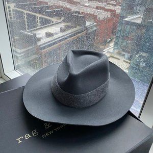 Rag & Bone Gray Fedora Size M